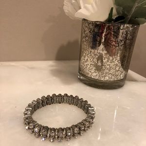❌SOLD❌WH|BM Silver Bracelet with Clear Stones